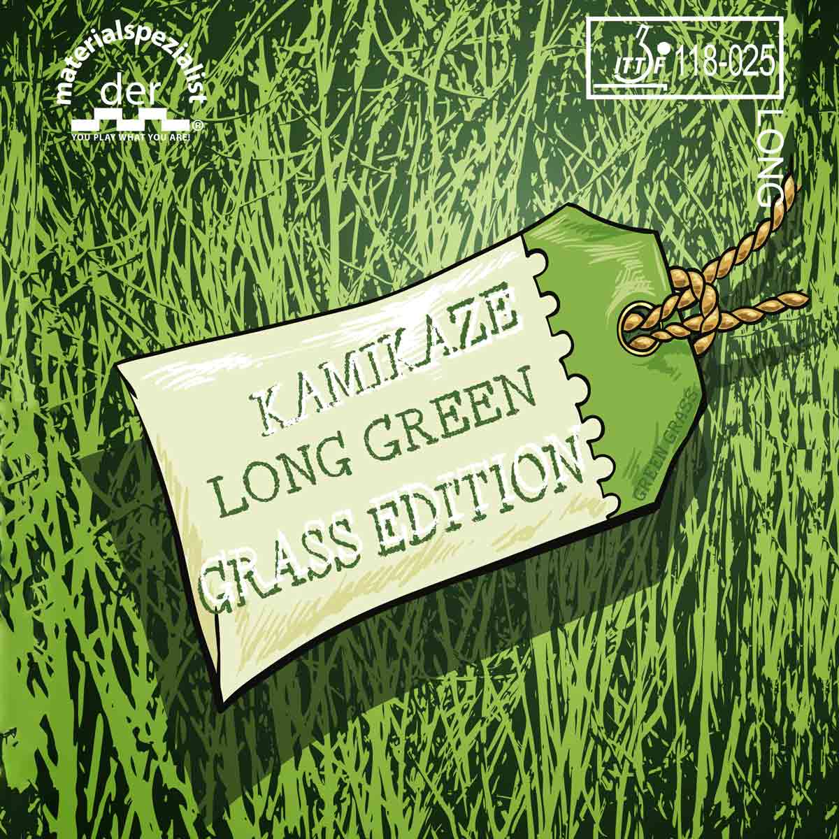 der materialspezialist Belag Kamikaze Long Green Grass grün OX