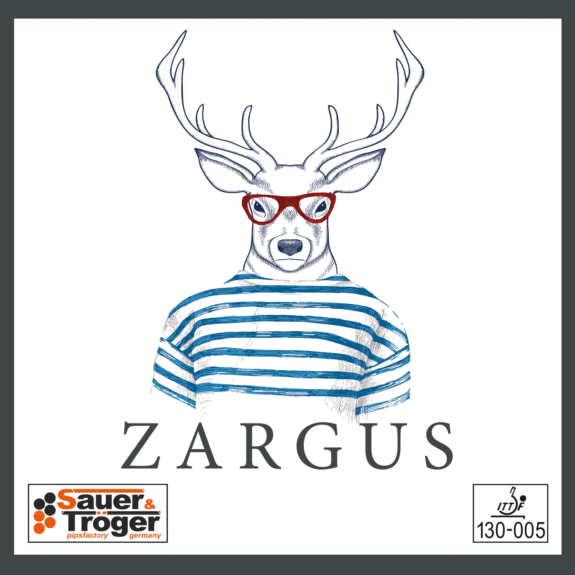 Sauer & Tröger Belag Zargus rot 1,8 mm