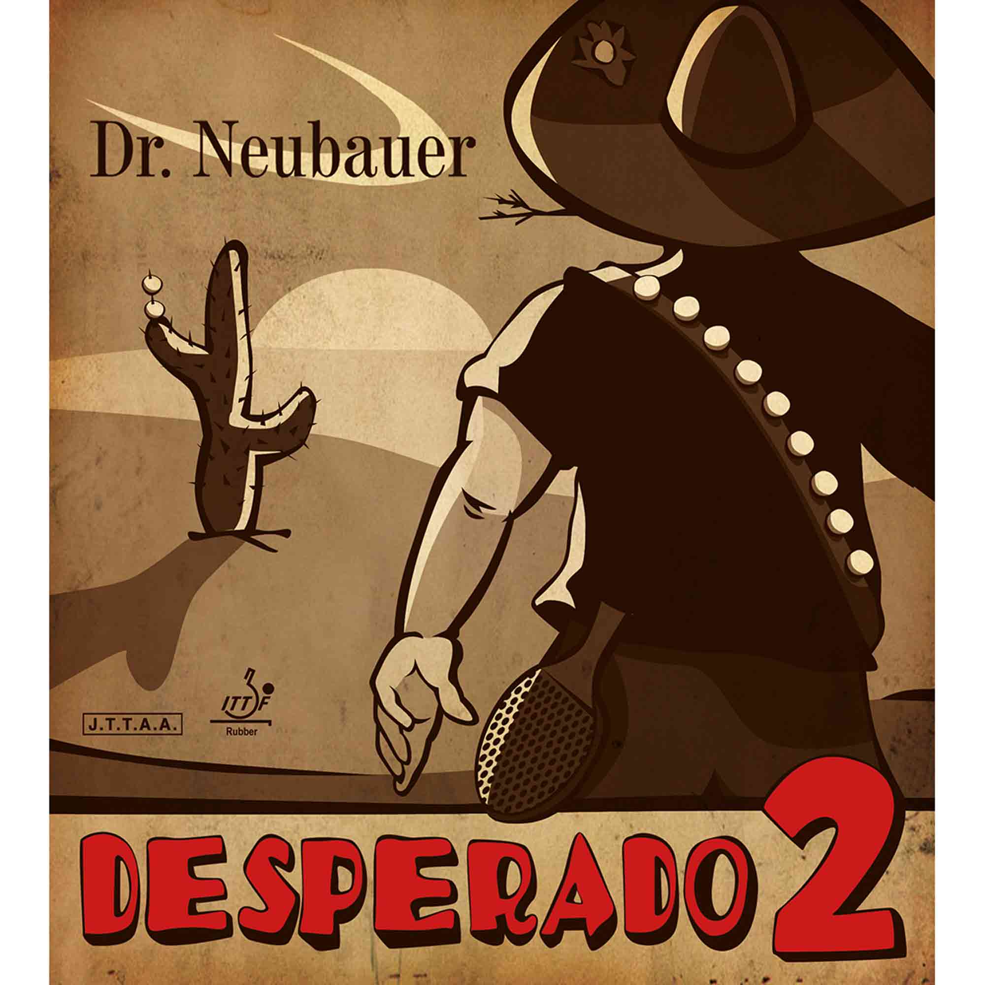 Dr. Neubauer Belag Desperado 2 rot 0,6 mm